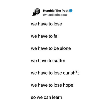 We Have to Learn