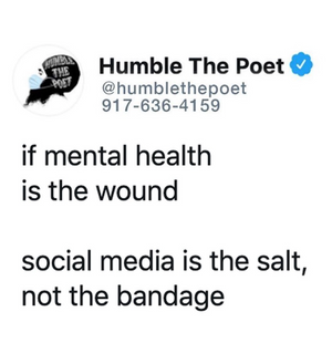 If Mental Health is the Wound, Social Media is the Salt