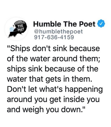 Don't Let What's Happening Around You Weigh You Down