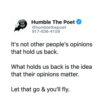 Don't Let Others' Opinions Hold You Back