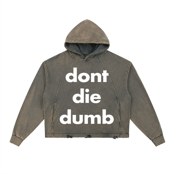 Don't Die Dumb Boxy Hoodie